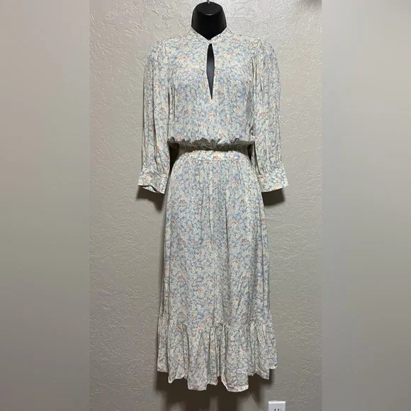 slim fit dress slacks LAUREN Ralph Lauren Plus Size Ruffled Floral Fit & Flare Dress MSRP $185 main image 0